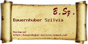 Bauernhuber Szilvia névjegykártya